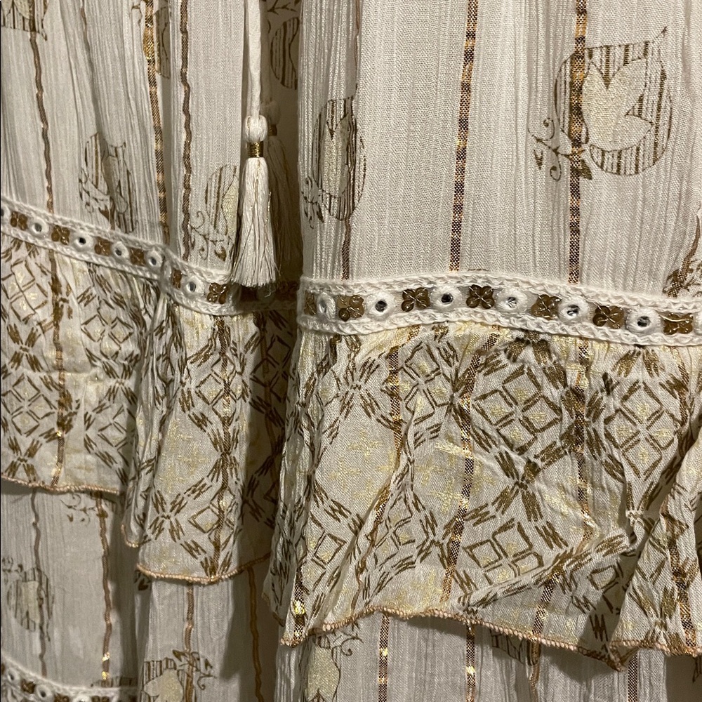 Boutique White Bohemian Maxi Dress - Picture 11 of 12